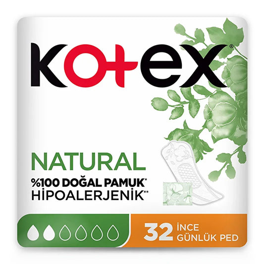 Kotex Natural Thin Daily Pads 32-pack - alotasawkli