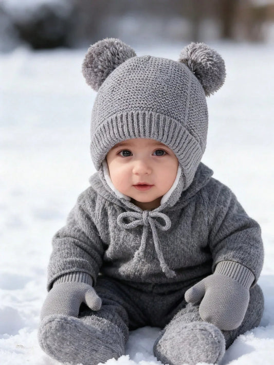 SHEIN-Cozy Embroidered Knit Beanie for Babies & Toddlers - alotasawkli