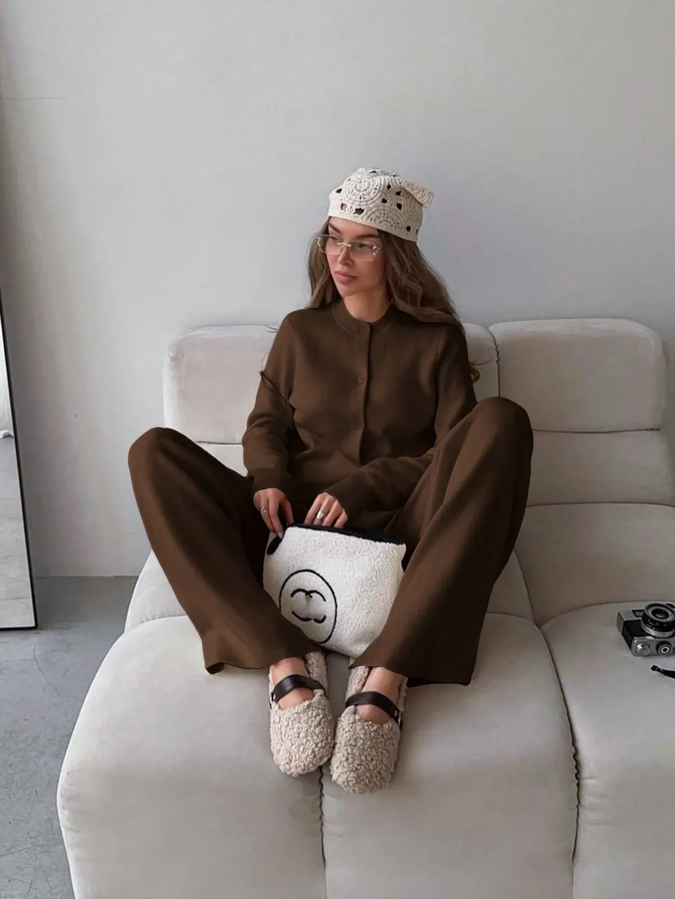 SHEIN-Two-piece set consisting of a long-sleeved cardigan - alotasawkli