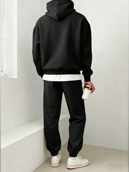 Classic Horse Logo Oversized Hoodie & Jogger Set - alotasawkli