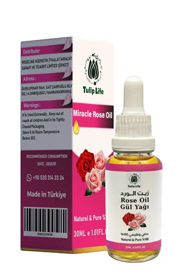 TRENDYOL-Tuliplife Pure & Natural Rose Oil 30 ml - alotasawkli