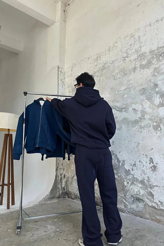 TRENDYOL-Men's Sports and Casual Oversize Tracksuit Set - alotasawkli