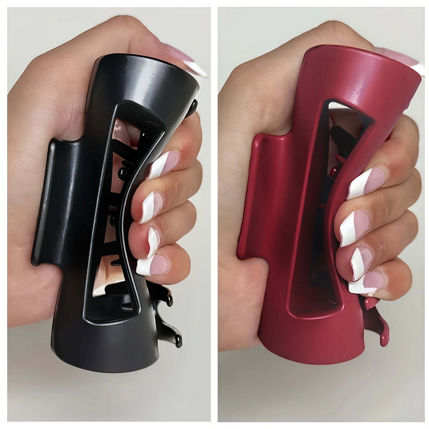 TEMU-Set of 2 Soft Stylish Hair Clips - alotasawkli