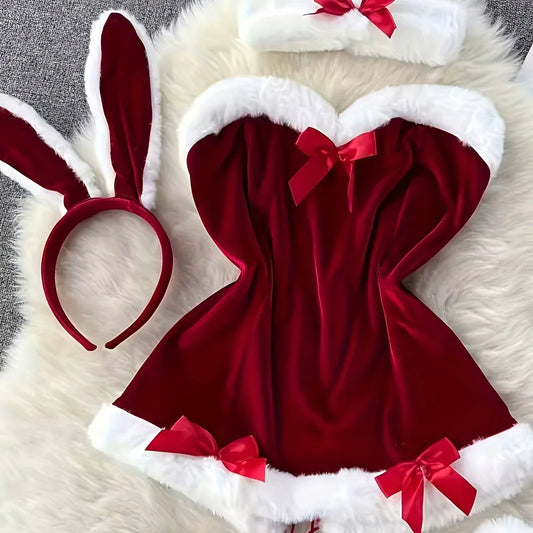 TEMU-Women'S Sexy Naughty Santa Claus Costume - alotasawkli
