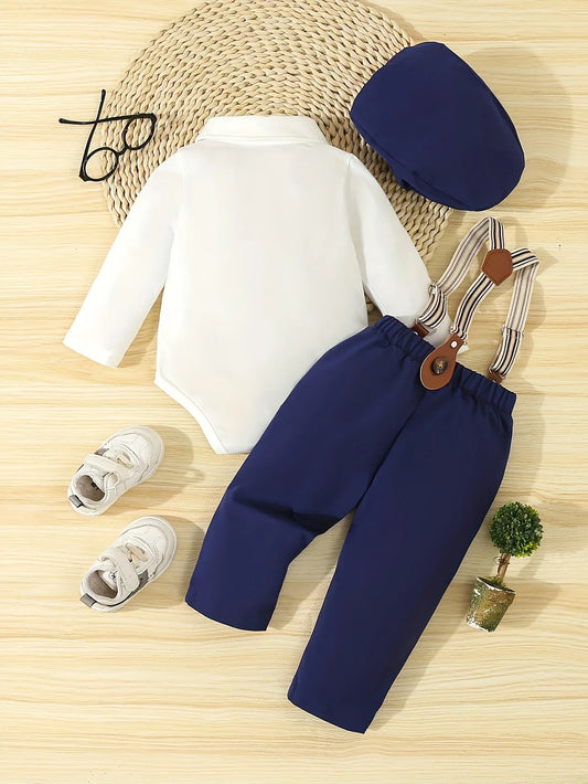 Boys' 4pcs Gentleman Outfit Set - alotasawkli