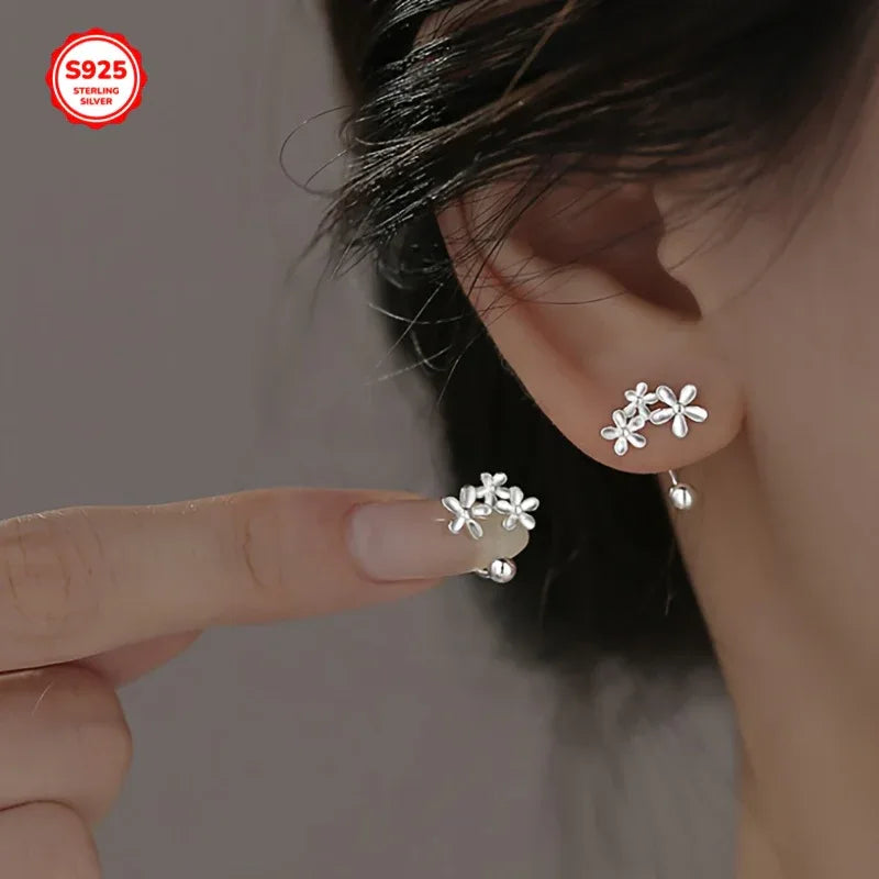 TEMU-A Pair of 925 Sterling Silver Hypoallergenic - alotasawkli