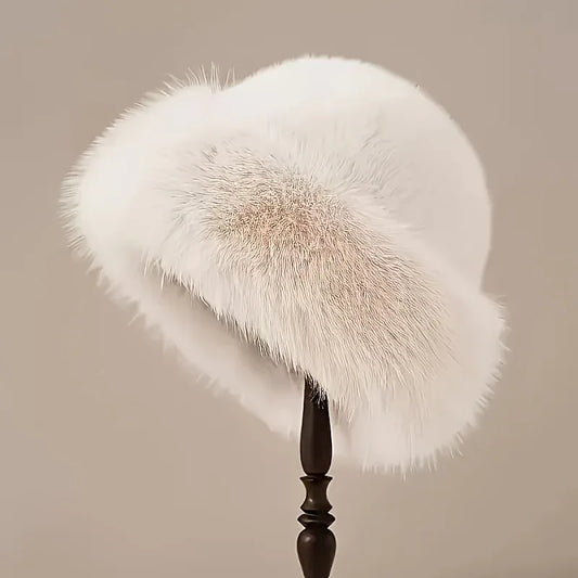 TEMU-Elegant Women's Faux Fur Winter Hat - alotasawkli