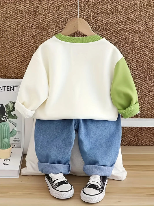 TEMU-Spring and Autumn New Boys' Set Fashionable - alotasawkli
