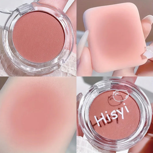 HISYI 9 Colors Blush Powder - Shimmering Pearlescent Blush - alotasawkli