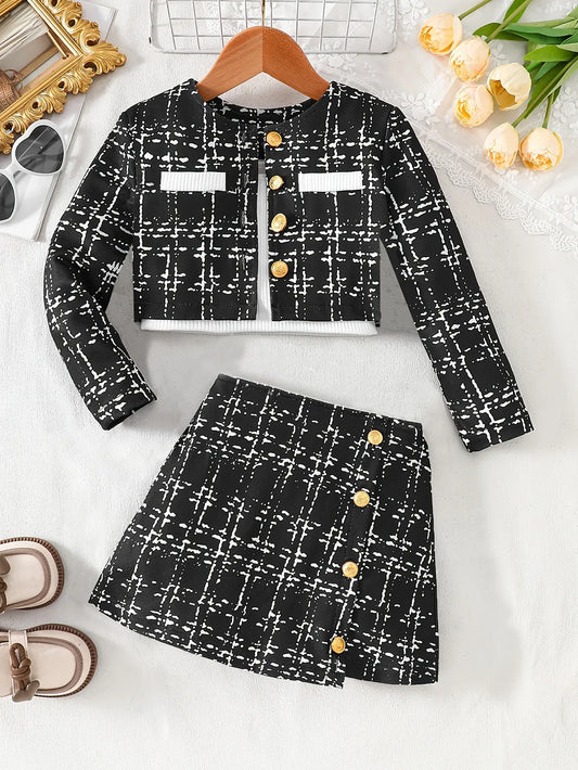 TEMU-3pcs Girls' Spring/Autumn Set - alotasawkli