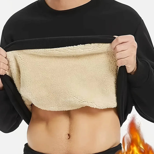 TEMU-Men's Fleece Sweatshirt - Thick Warm Winter - alotasawkli