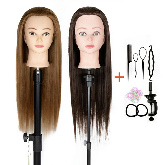 TEMU-24-Inch Hairdressing Mannequin Head Made - alotasawkli