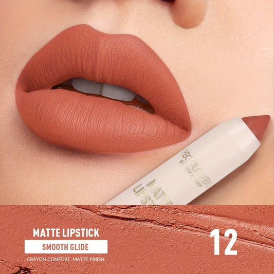 TEMU-One Piece of Matte Waterproof Lip Liner Featuring a Crayon Pen Tip Design - alotasawkli