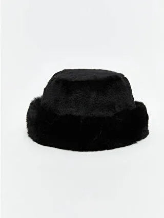 Off-White Fur Women's Bucket Hat - alotasawkli
