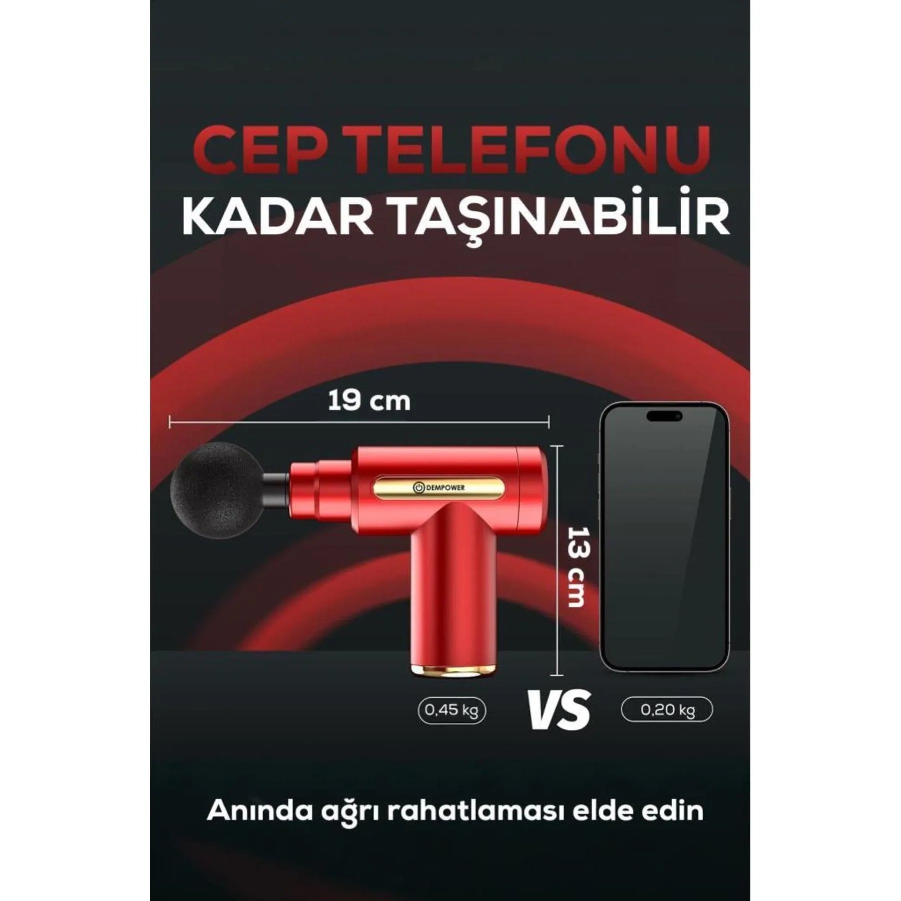مسدس تدليك مهتز مع 4 رؤوس، أخضر، 19x13 سم - alotasawkli
