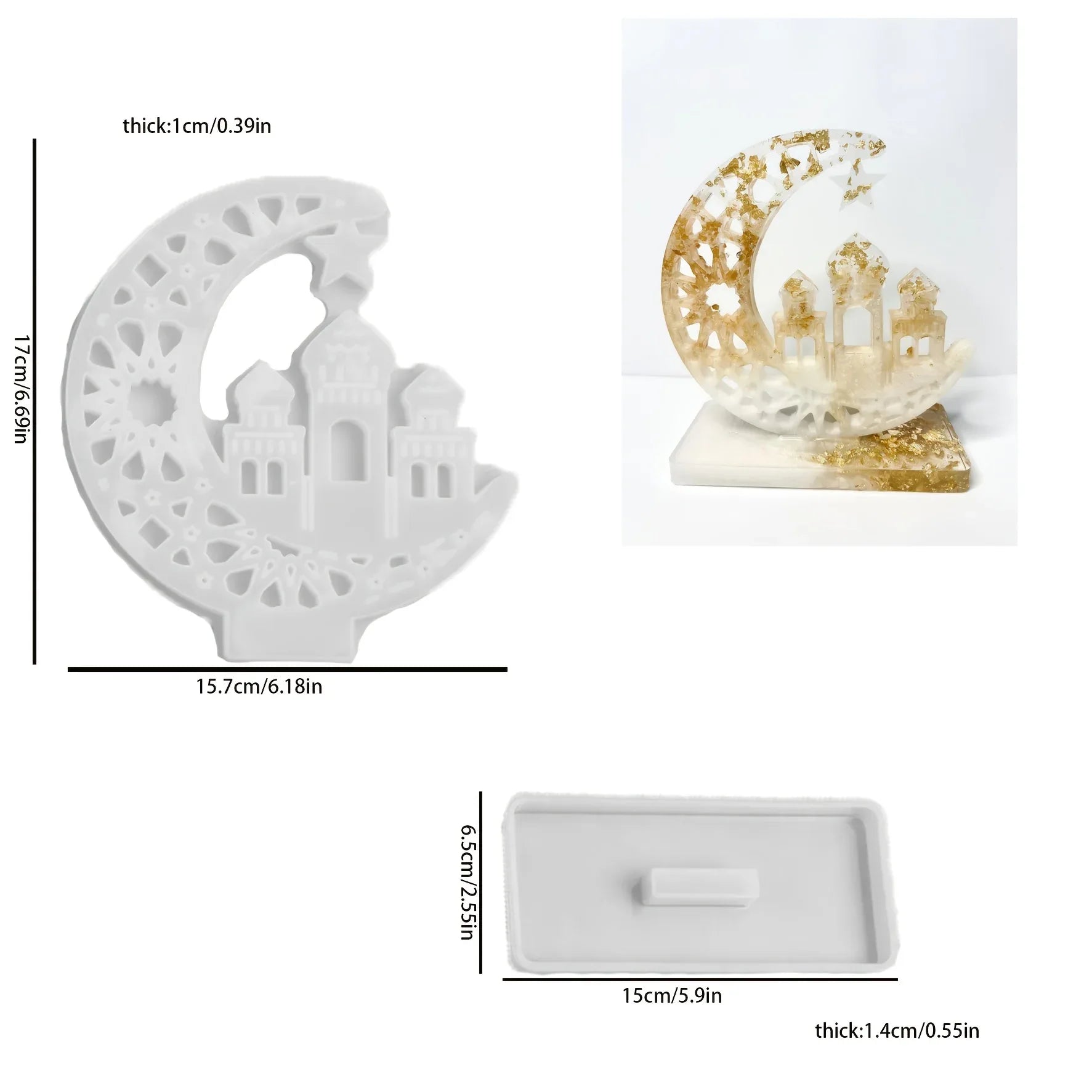 TEMU-Moon Display Rack Resin Silicone Molds - alotasawkli