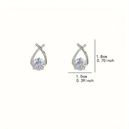 Vintage Stud Earrings - Alloy with Stainless Steel Post - alotasawkli