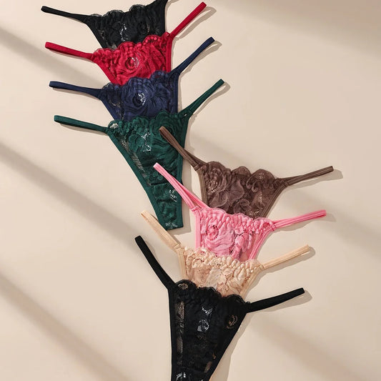 TEMU-5 Pack HOTCOM Women's Sheer-Suitable Lace Underwear - alotasawkli