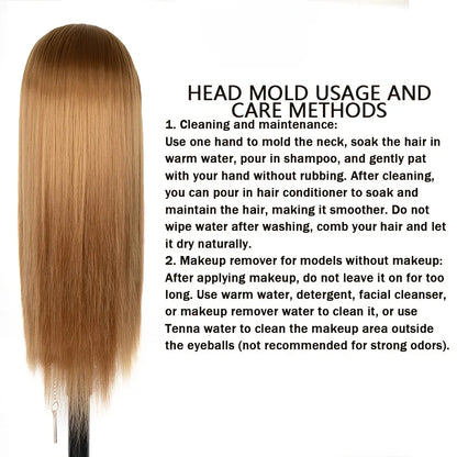 TEMU-24-Inch Hairdressing Mannequin Head Made - alotasawkli
