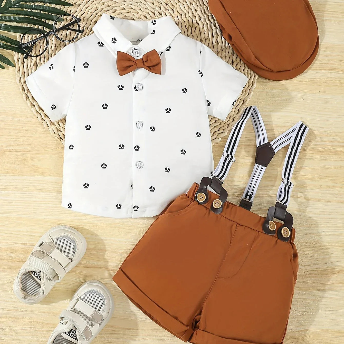 TEMU-A Formal Three-Piece Gentleman Outfit for Baby Boys - alotasawkli