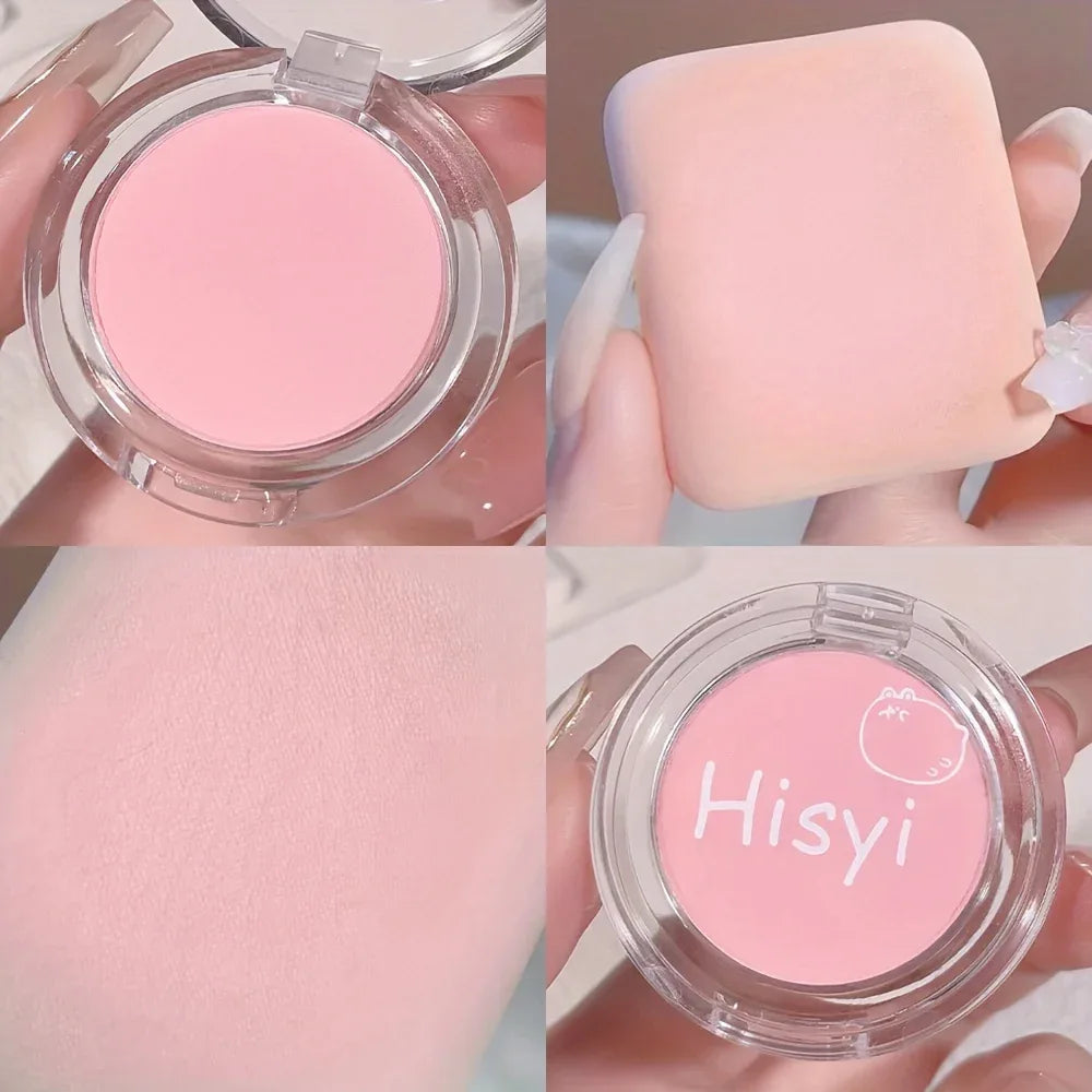 HISYI 9 Colors Blush Powder - Shimmering Pearlescent Blush - alotasawkli