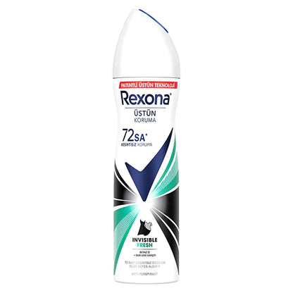 Rexona Women's Spray Deodorant Invisible Fresh 72 Hour Continuous Protection 150 ml - alotasawkli
