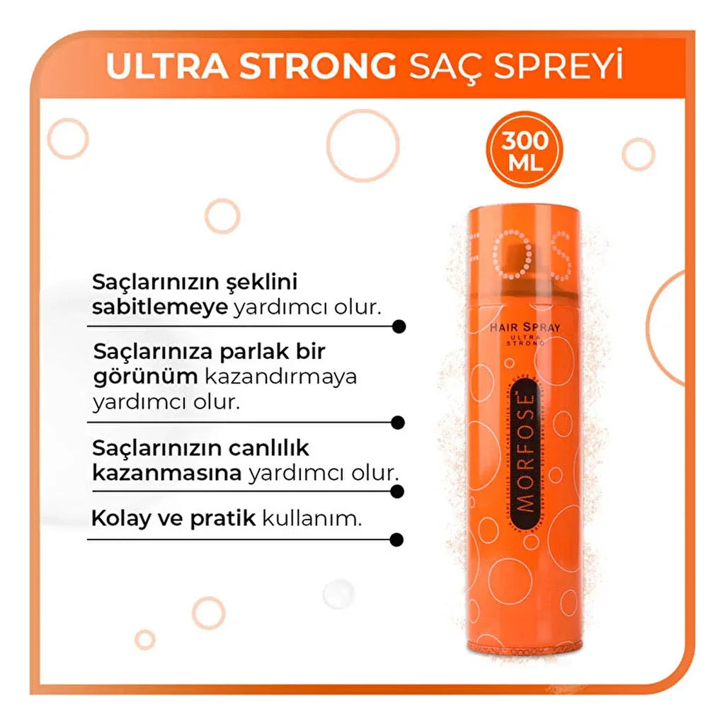 Morfose Ultra Strong Hair Spray 300 ml - alotasawkli