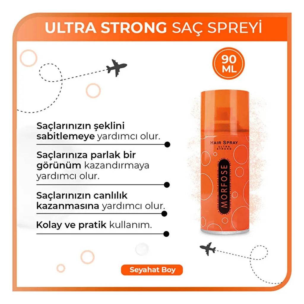 Morfose Ultra Strong Hair Spray 90 ml - alotasawkli