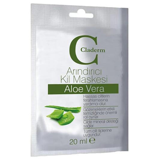 Claderm Purifying Clay Mask with Aloe Vera 20 ml - alotasawkli