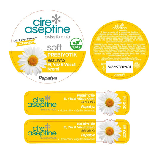 Cire Aseptine Soft Chamomile Extract Nourishing Prebiotic Cream 200 ml - alotasawkli