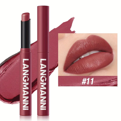 [Matte Lipstick] Matte Lipstick Single Pack | 12 Colors with Lasting Moisture - alotasawkli