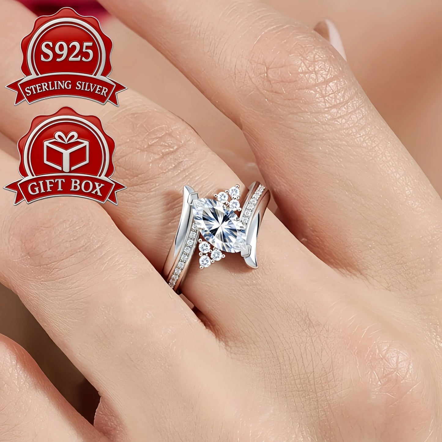 TEMU-A Minimalist 925 Silver Ring with a Vintage Elegance - alotasawkli