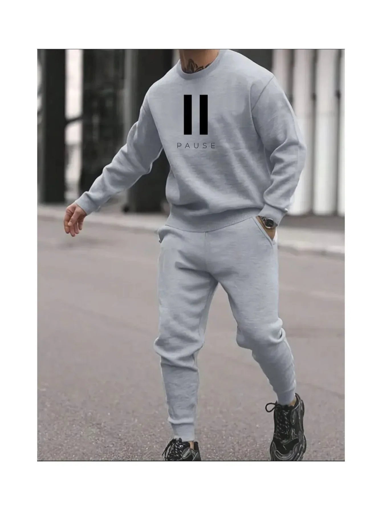تي شيرت رجالي بتصميم عصري مطبوع عليه "MEN PAUSE ALT ÜST Team Fashion"، مناسب للركوب على الدراجات - alotasawkli