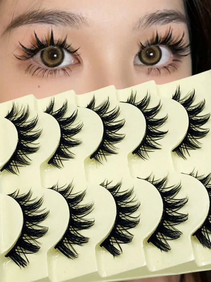Spiky Manga False Eyelashes – 2–10 Pairs - alotasawkli