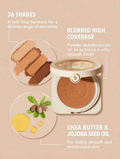 SHEGLAM Skin-Focus High-Coverage Foundation Powder – Porcelain - alotasawkli