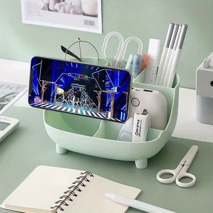 TEMU-Large-Capacity Cute Cartoon Pencil Holder & Desk Organizer - alotasawkli