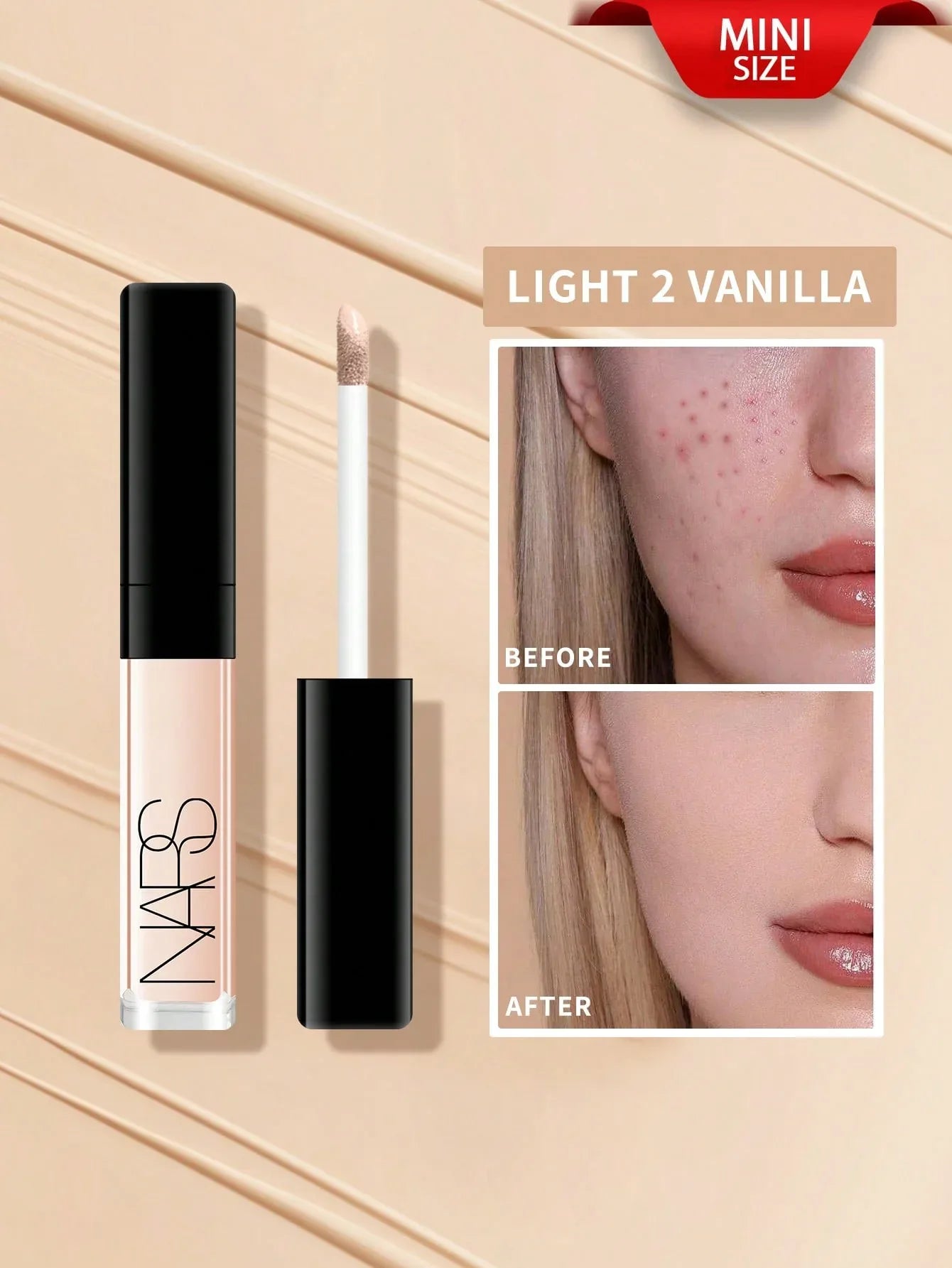 NARS Creamy Radiant Concealer – Mini Size (1.4 ml / 0.05 oz) – Shade: Custard - alotasawkli