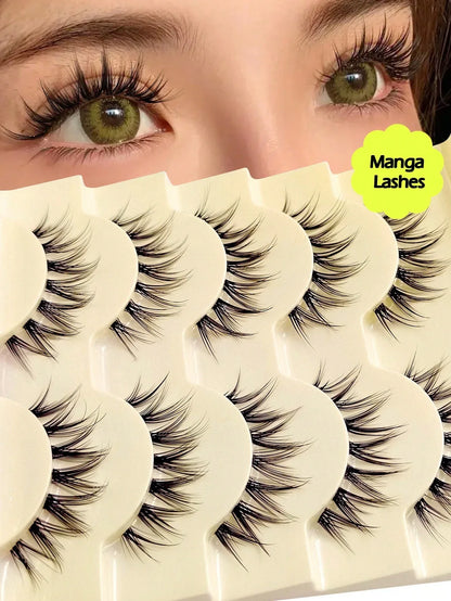 Spiky Manga False Eyelashes – 2–10 Pairs - alotasawkli