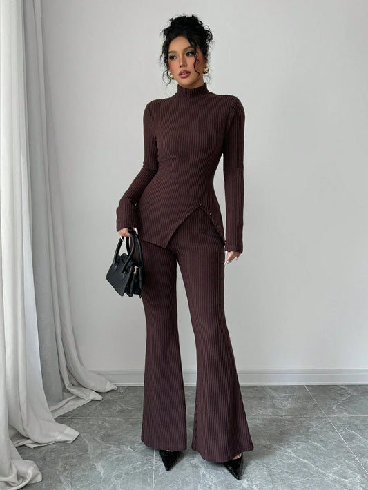SHEIN-Opuloom 2-piece women's set consisting of a long-sleeved - alotasawkli
