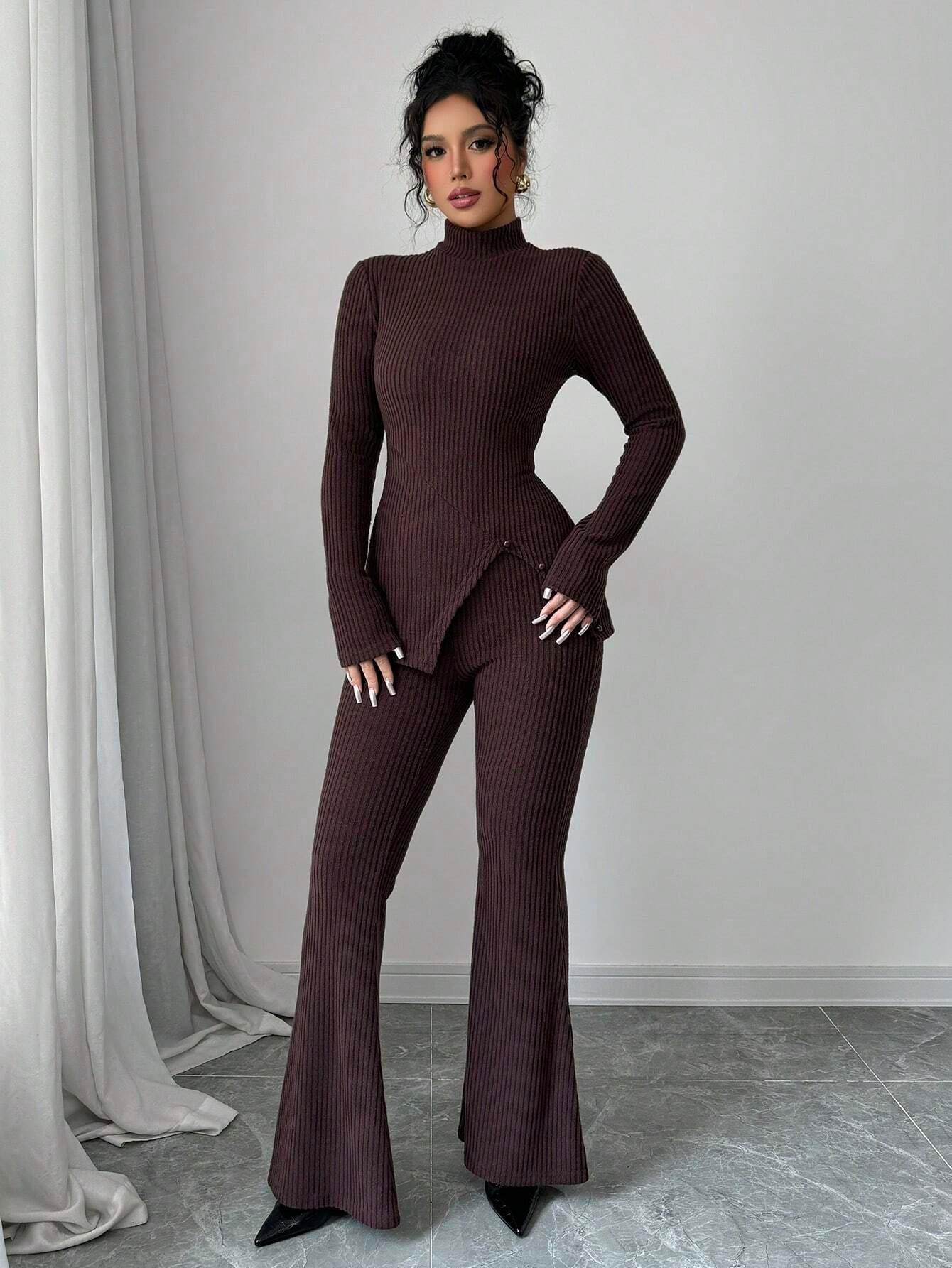 SHEIN-Opuloom 2-piece women's set consisting of a long-sleeved - alotasawkli