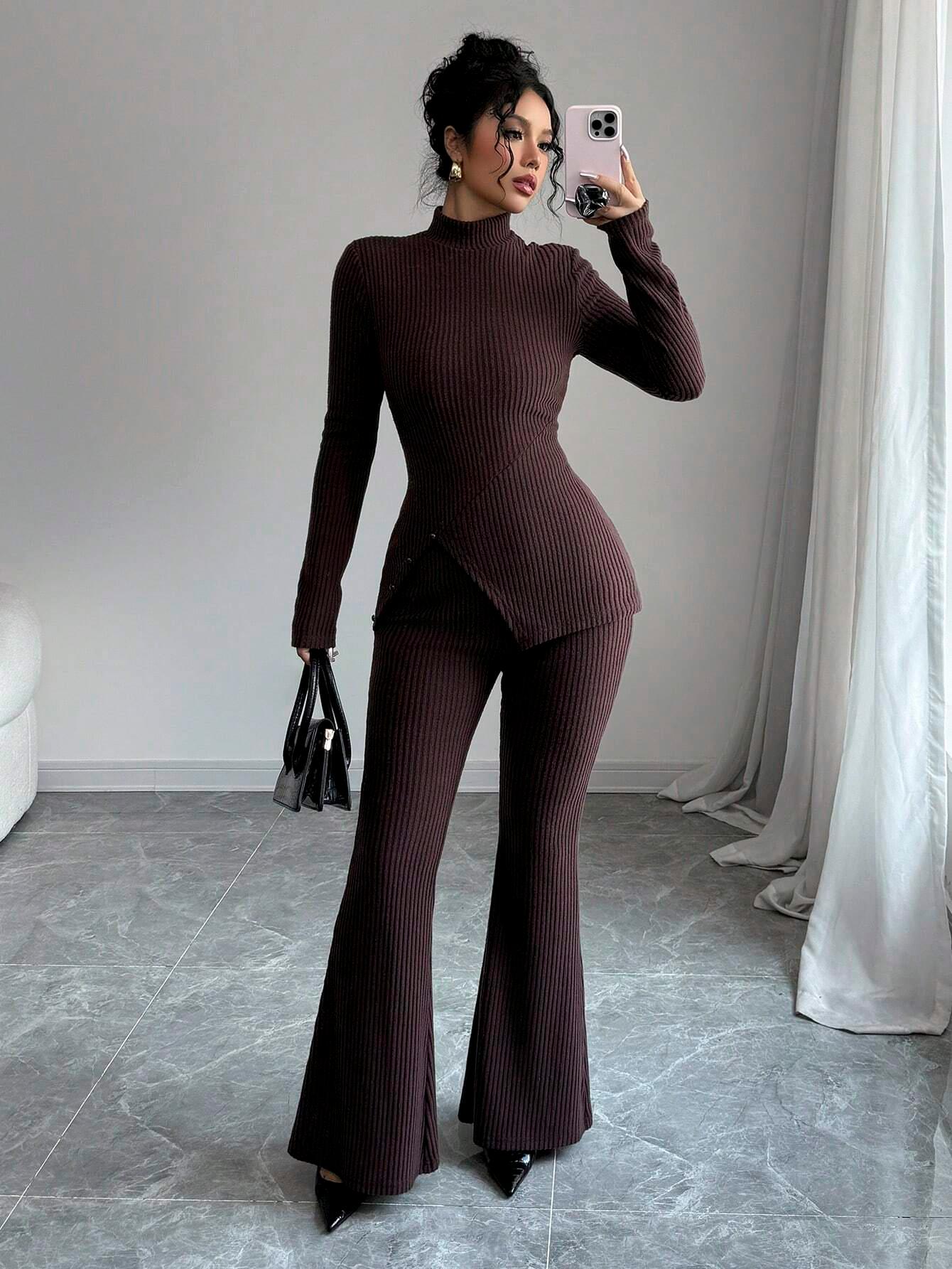 SHEIN-Opuloom 2-piece women's set consisting of a long-sleeved - alotasawkli