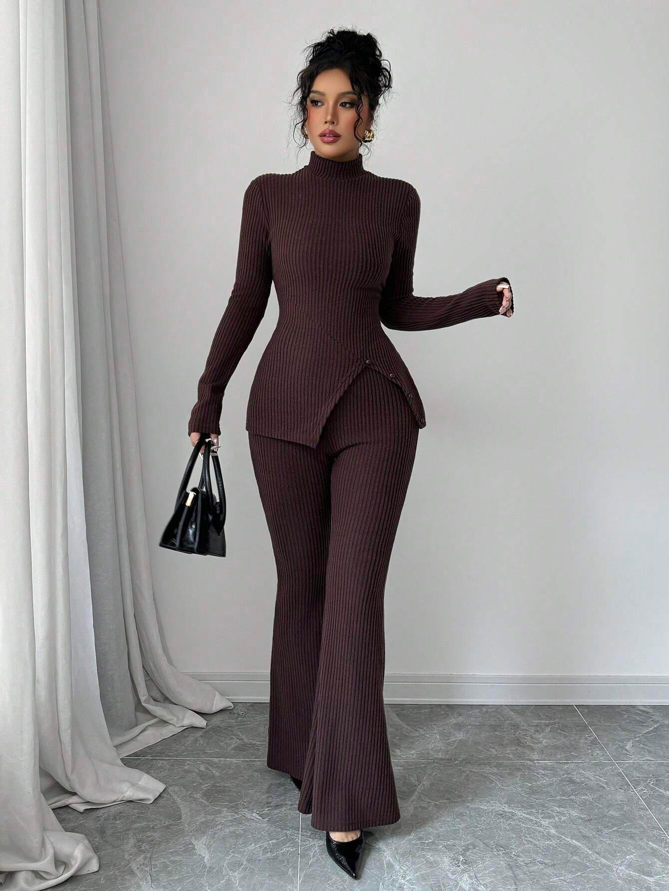 SHEIN-Opuloom 2-piece women's set consisting of a long-sleeved - alotasawkli
