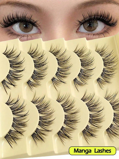 Spiky Manga False Eyelashes – 2–10 Pairs - alotasawkli