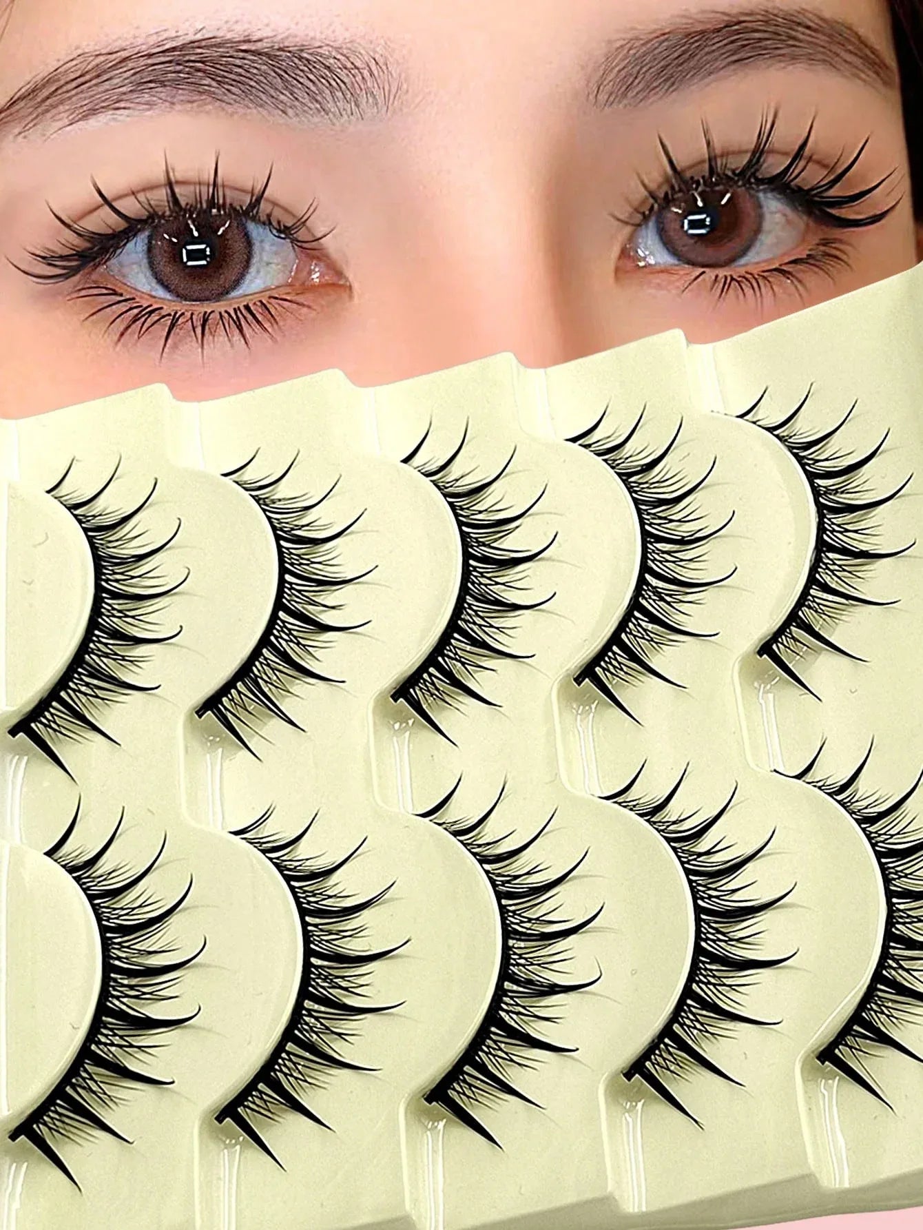 Spiky Manga False Eyelashes – 2–10 Pairs - alotasawkli