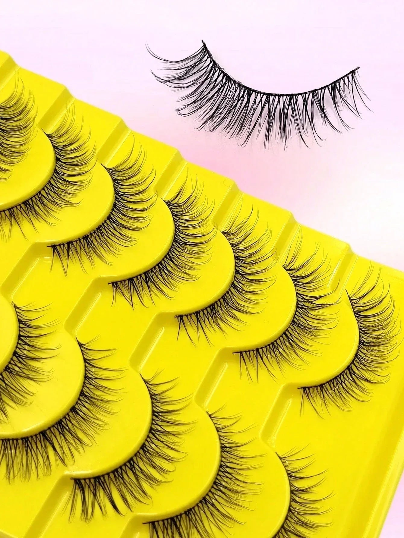 Natural Strip & Half False Eyelashes – 10+ Pairs - alotasawkli