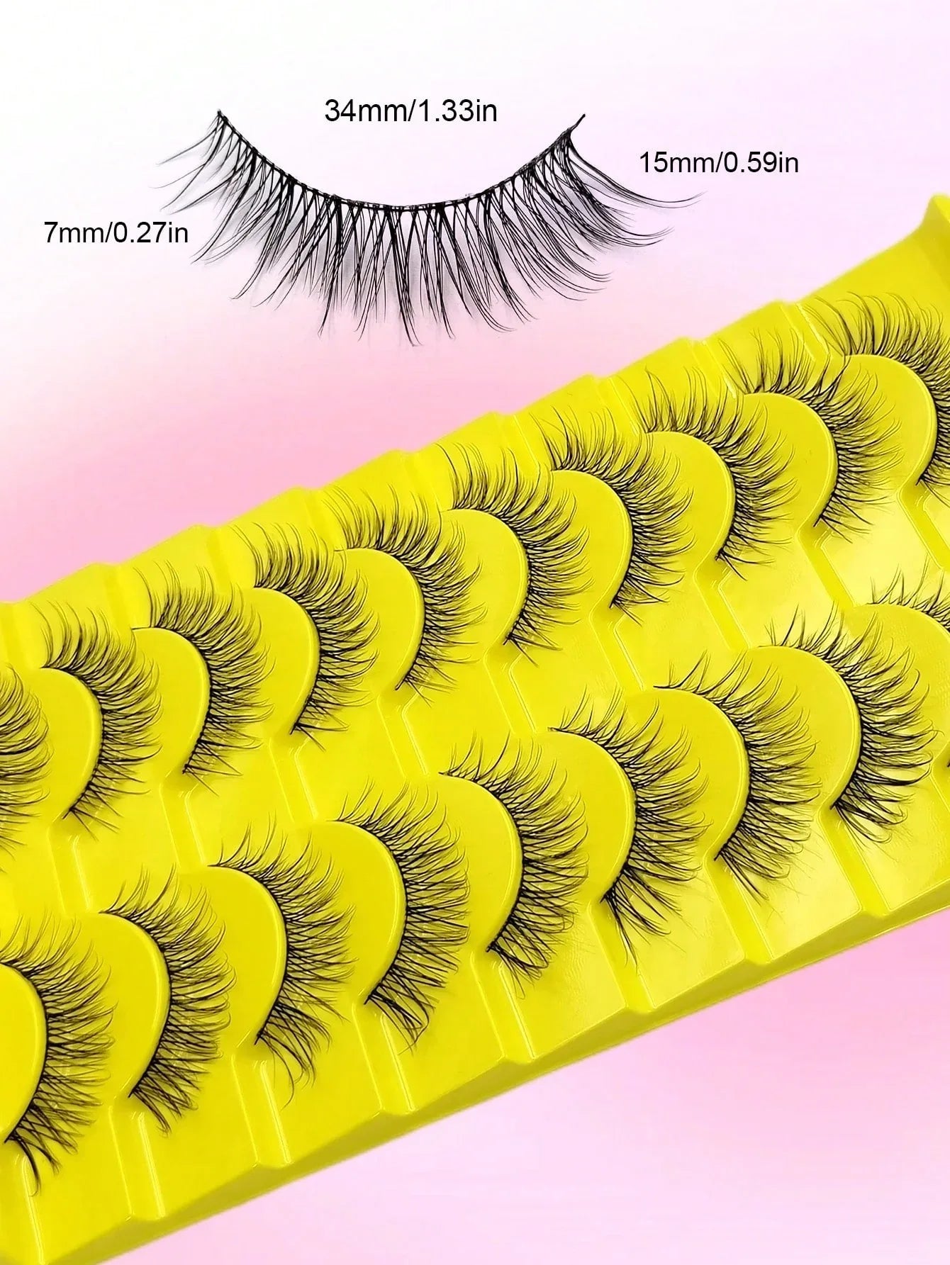Natural Strip & Half False Eyelashes – 10+ Pairs - alotasawkli