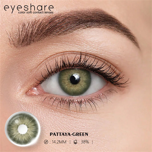 SHEIN-EYESHARE Pair of 14.2mm Gray and Purple Colored Contact Lense - alotasawkli