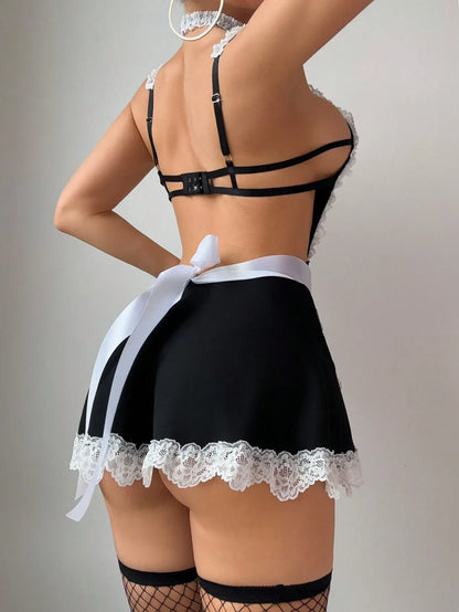 Fantasy Costume Women’s Butterfly Lingerie Set – 3 Pieces - alotasawkli