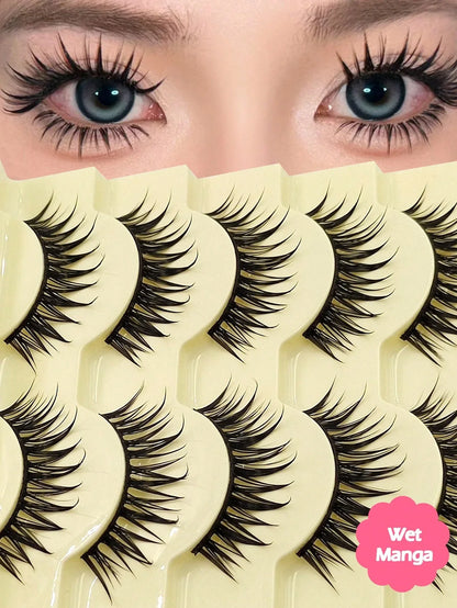 Spiky Manga False Eyelashes – 2–10 Pairs - alotasawkli