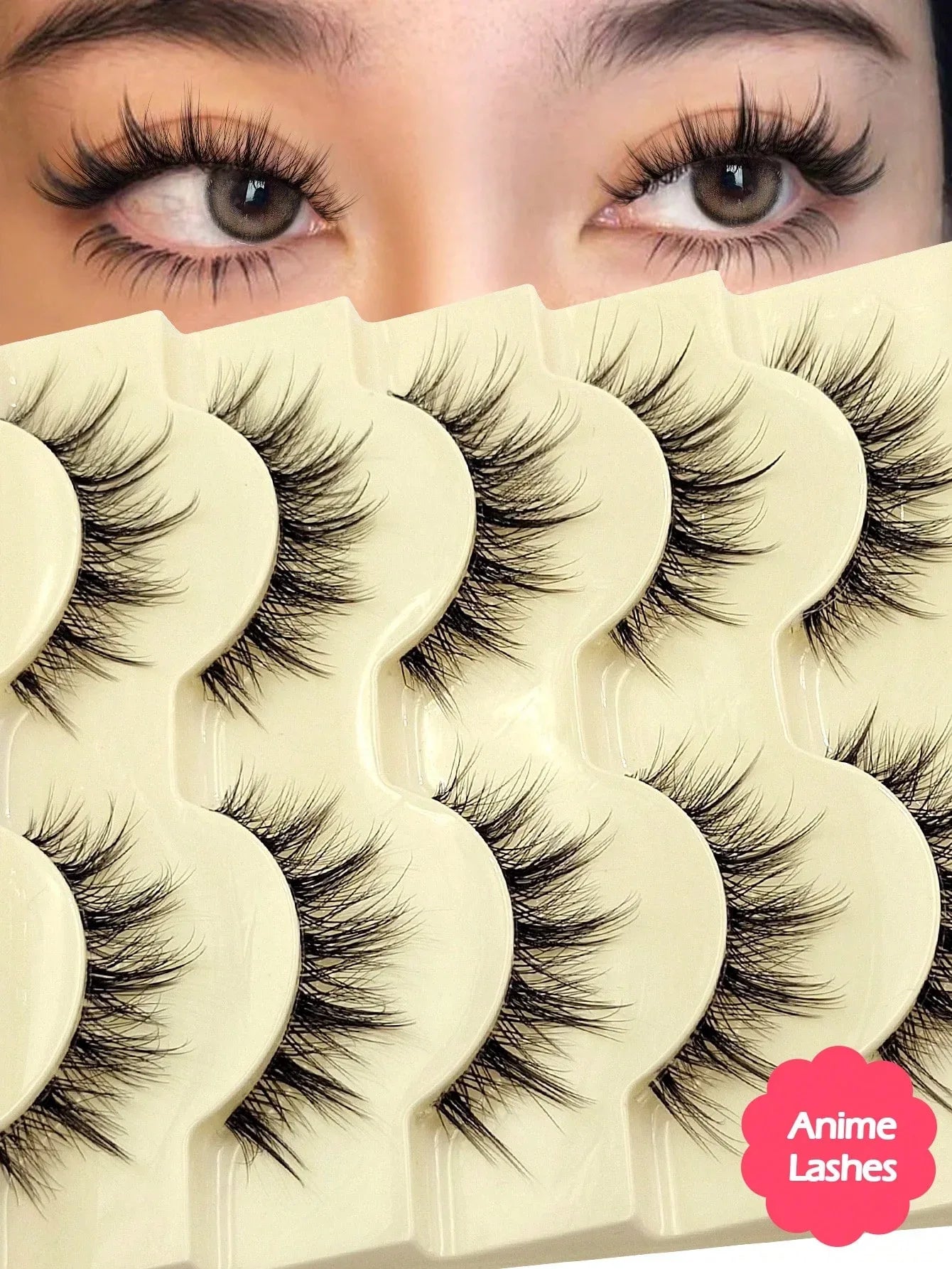 Spiky Manga False Eyelashes – 2–10 Pairs - alotasawkli